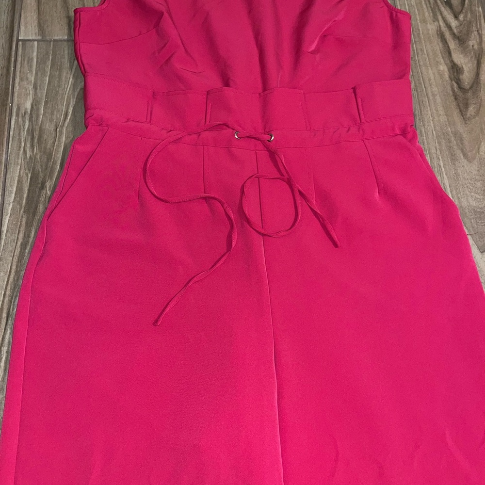 New York & Company Vibrant Red Jumpsuit - Picture 3 of 6